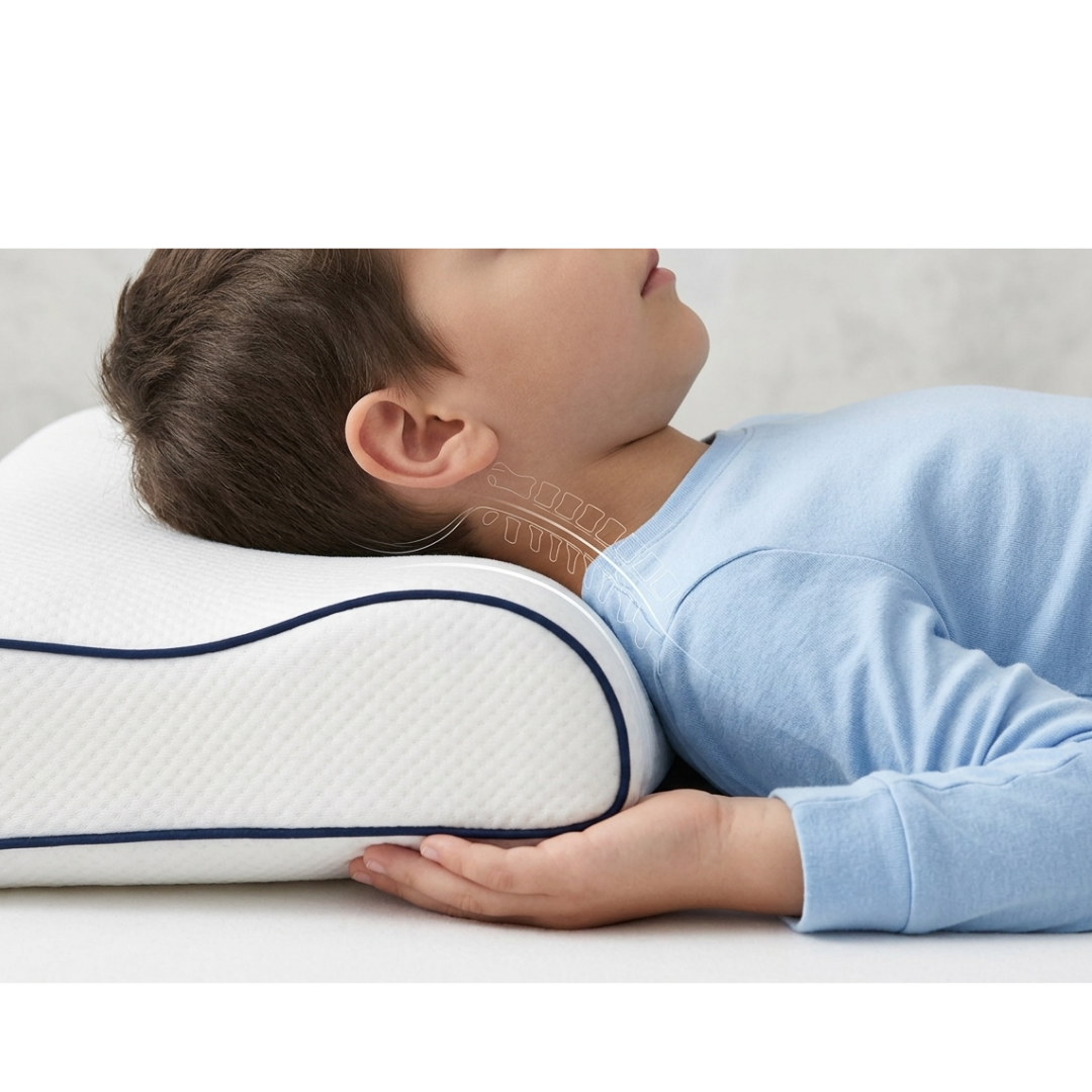 Cervicales et croissance : Pourquoi l’oreiller de votre enfant n'est pas un détail